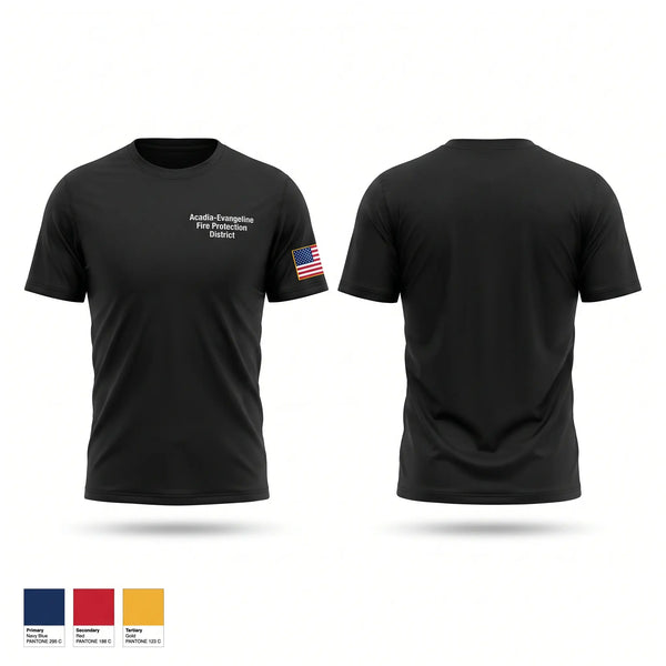 Short Sleeve Performance Shirt, Acadia-Evangeline Fire Protection District, Fire Department, Teamtime, Team time, sublimation, custom sports apparel, team uniforms, spirit wear, spiritwear, sports uniforms, custom shirts, team store, custom team store, fundraiser sports, apparel fundraiser