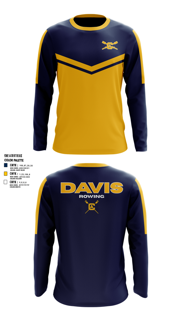 Long Sleeve Performance Shirt, UCD Men’s Crew, Spirit Store, Teamtime, Team time, sublimation, custom sports apparel, team uniforms, spirit wear, spiritwear, sports uniforms, custom shirts, team store, custom team store, fundraiser sports, apparel fundraiser