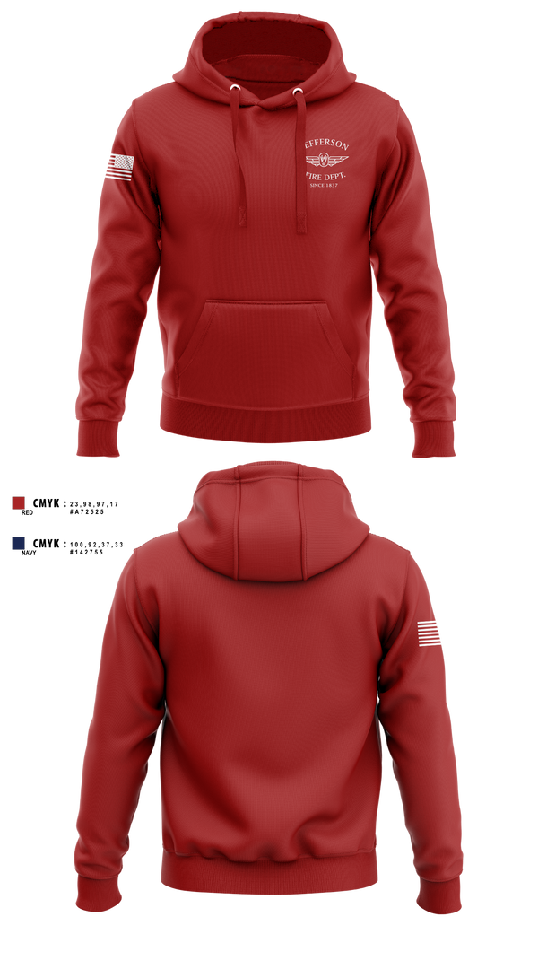 Hoodie, Jefferson vol Fire Dept, Fire Department, Teamtime, Team time, sublimation, custom sports apparel, team uniforms, spirit wear, spiritwear, sports uniforms, custom shirts, team store, custom team store, fundraiser sports, apparel fundraiser