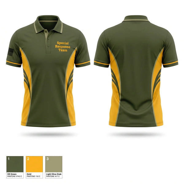 Short Sleeve Performance Polo, Special Response Team, Police, Teamtime, Team time, sublimation, custom sports apparel, team uniforms, spirit wear, spiritwear, sports uniforms, custom shirts, team store, custom team store, fundraiser sports, apparel fundraiser