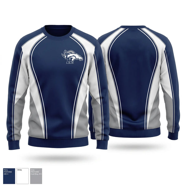 Crew Neck Sweatshirt, Mustangs, , Teamtime, Team time, sublimation, custom sports apparel, team uniforms, spirit wear, spiritwear, sports uniforms, custom shirts, team store, custom team store, fundraiser sports, apparel fundraiser