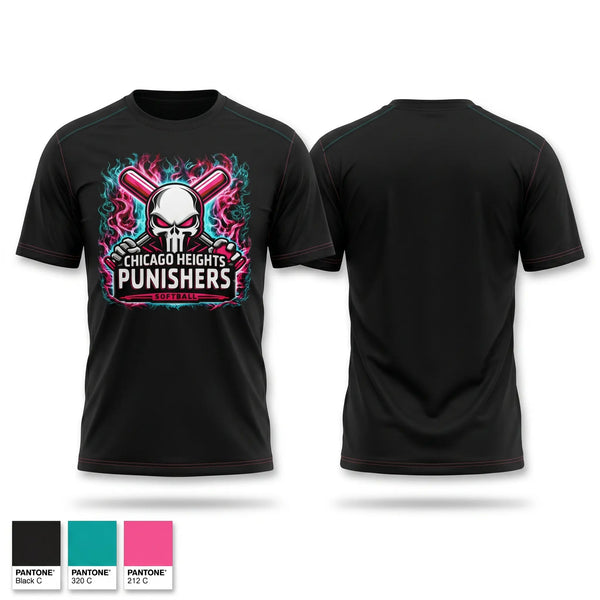 Short Sleeve Performance Shirt, Chicago Heights Punishers, Softball, Teamtime, Team time, sublimation, custom sports apparel, team uniforms, spirit wear, spiritwear, sports uniforms, custom shirts, team store, custom team store, fundraiser sports, apparel fundraiser