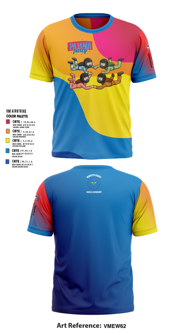 Short Sleeve Performance Shirt, Skydive Dallas Pajama Party, Spirit Store, Teamtime, Team time, sublimation, custom sports apparel, team uniforms, spirit wear, spiritwear, sports uniforms, custom shirts, team store, custom team store, fundraiser sports, apparel fundraiser