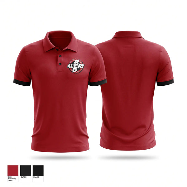 Short Sleeve Performance Polo, Red Alert, Softball, Teamtime, Team time, sublimation, custom sports apparel, team uniforms, spirit wear, spiritwear, sports uniforms, custom shirts, team store, custom team store, fundraiser sports, apparel fundraiser