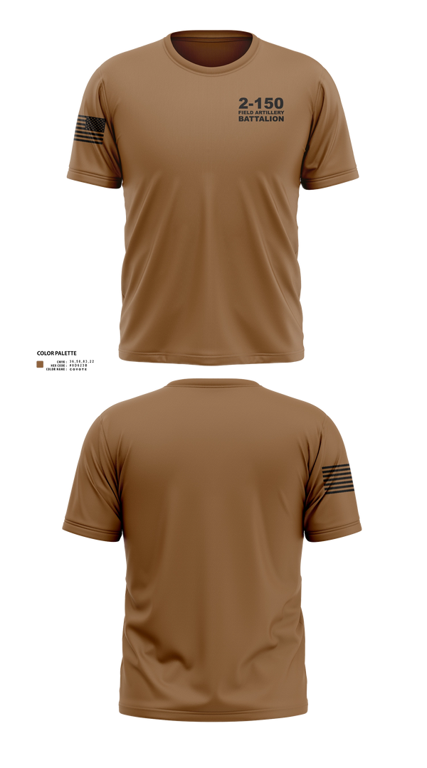 Old School Cotton Feel Shirt, 2-150 Field Artillery Battalion, National Guard, Teamtime, Team time, sublimation, custom sports apparel, team uniforms, spirit wear, spiritwear, sports uniforms, custom shirts, team store, custom team store, fundraiser sports, apparel fundraiser