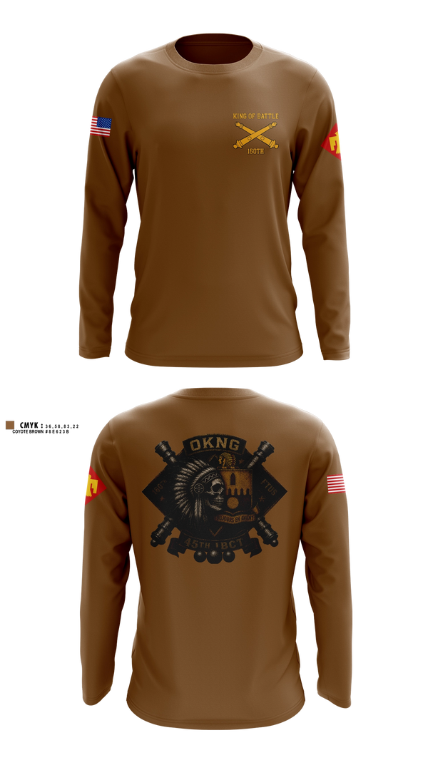 Long Sleeve Performance Shirt, 160th FTUS AGR, National Guard, Teamtime, Team time, sublimation, custom sports apparel, team uniforms, spirit wear, spiritwear, sports uniforms, custom shirts, team store, custom team store, fundraiser sports, apparel fundraiser