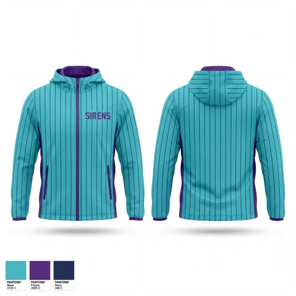 Windbreaker, Sirens, Softball, Teamtime, Team time, sublimation, custom sports apparel, team uniforms, spirit wear, spiritwear, sports uniforms, custom shirts, team store, custom team store, fundraiser sports, apparel fundraiser
