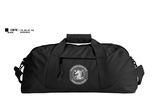 Duffle Bag, Springfield CNT, Police, Teamtime, Team time, sublimation, custom sports apparel, team uniforms, spirit wear, spiritwear, sports uniforms, custom shirts, team store, custom team store, fundraiser sports, apparel fundraiser