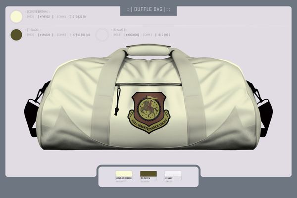 Duffle Bag, 452nd MXG, Air Force, Teamtime, Team time, sublimation, custom sports apparel, team uniforms, spirit wear, spiritwear, sports uniforms, custom shirts, team store, custom team store, fundraiser sports, apparel fundraiser