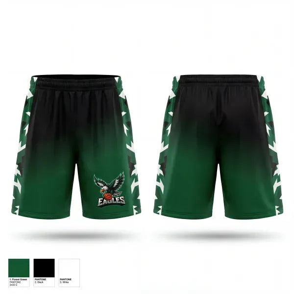 Athletic Shorts With Pockets, Eagles, Men's Basketball, Teamtime, Team time, sublimation, custom sports apparel, team uniforms, spirit wear, spiritwear, sports uniforms, custom shirts, team store, custom team store, fundraiser sports, apparel fundraiser