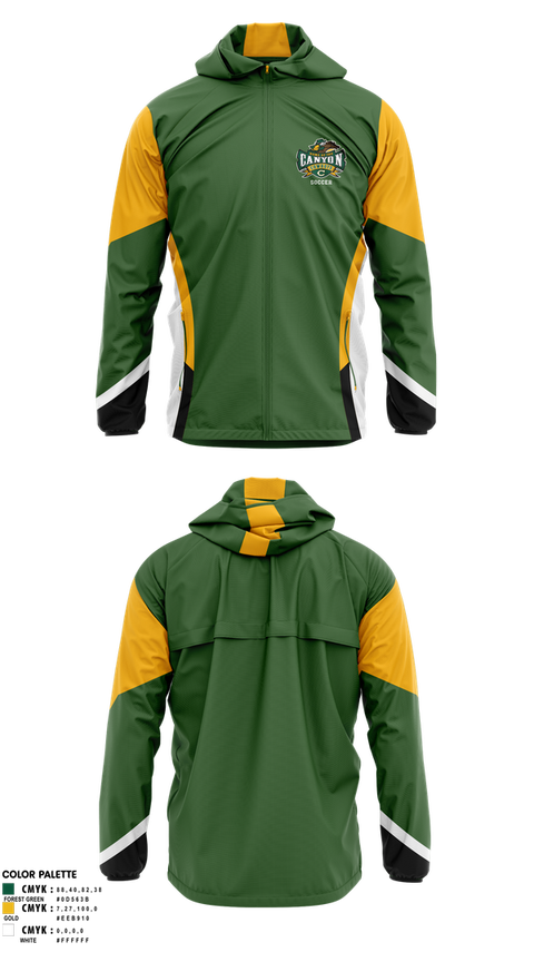 Windbreaker, Canyon High School Girls Soccer, Women's Soccer, Teamtime, Team time, sublimation, custom sports apparel, team uniforms, spirit wear, spiritwear, sports uniforms, custom shirts, team store, custom team store, fundraiser sports, apparel fundraiser