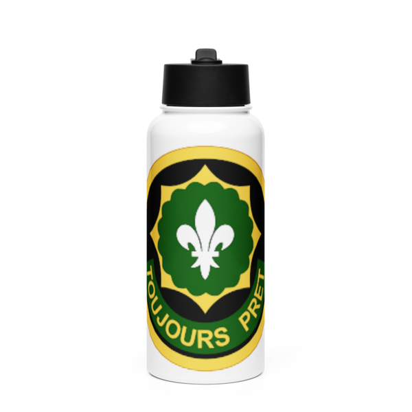 2nd Cavalry Regiment 61389337 Stainless Steel Water Bottle with a Straw Lid