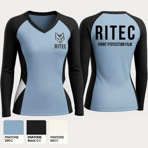 Womens Long Sleeve Vneck Shirt, RITEC, Men's Soccer, Teamtime, Team time, sublimation, custom sports apparel, team uniforms, spirit wear, spiritwear, sports uniforms, custom shirts, team store, custom team store, fundraiser sports, apparel fundraiser
