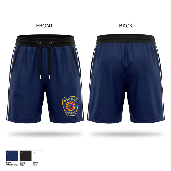 Athletic Shorts With Pockets, Middle Falls Fire Department, Fire Department, Teamtime, Team time, sublimation, custom sports apparel, team uniforms, spirit wear, spiritwear, sports uniforms, custom shirts, team store, custom team store, fundraiser sports, apparel fundraiser