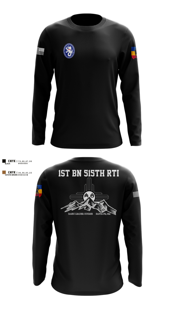 Long Sleeve Performance Shirt, 1st BN 515th RTI, Army, Teamtime, Team time, sublimation, custom sports apparel, team uniforms, spirit wear, spiritwear, sports uniforms, custom shirts, team store, custom team store, fundraiser sports, apparel fundraiser
