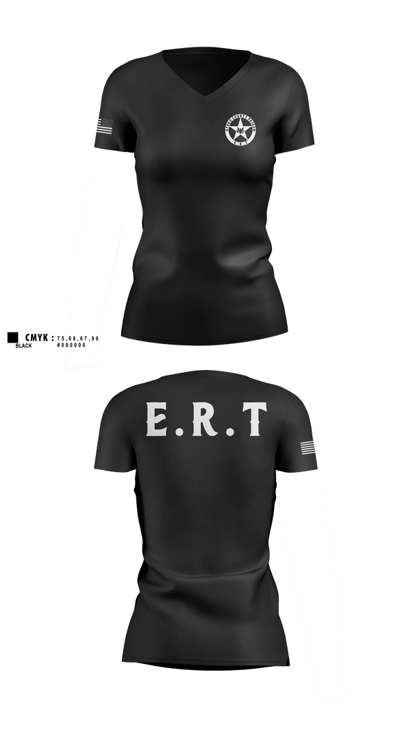 Womens Short Sleeve Vneck Shirt, Otero county prison, Police, Teamtime, Team time, sublimation, custom sports apparel, team uniforms, spirit wear, spiritwear, sports uniforms, custom shirts, team store, custom team store, fundraiser sports, apparel fundraiser
