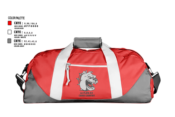 Duffle Bag, La Plata R-2 Cross Country, Cross Country, Teamtime, Team time, sublimation, custom sports apparel, team uniforms, spirit wear, spiritwear, sports uniforms, custom shirts, team store, custom team store, fundraiser sports, apparel fundraiser