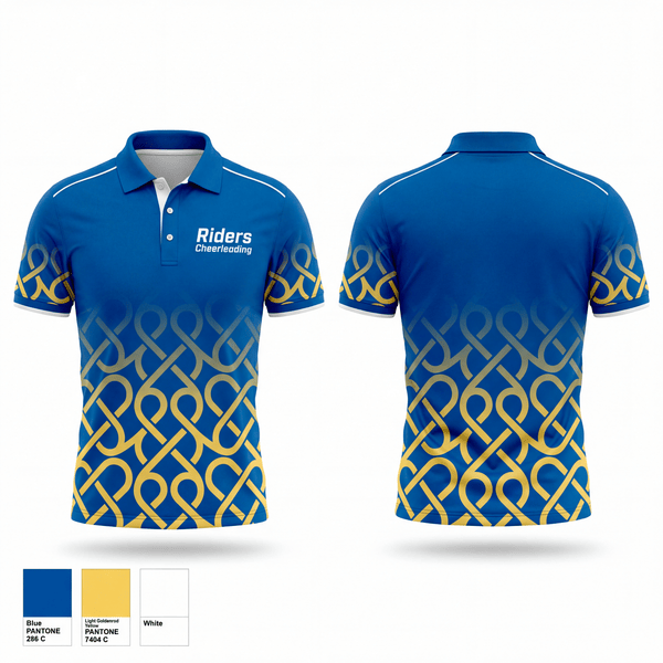 Short Sleeve Performance Polo, Riders Cheerleading, Cheer, Teamtime, Team time, sublimation, custom sports apparel, team uniforms, spirit wear, spiritwear, sports uniforms, custom shirts, team store, custom team store, fundraiser sports, apparel fundraiser