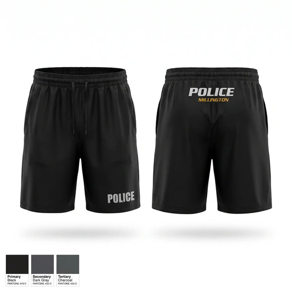 Athletic Shorts With Pockets, Millington Police Department, Police, Teamtime, Team time, sublimation, custom sports apparel, team uniforms, spirit wear, spiritwear, sports uniforms, custom shirts, team store, custom team store, fundraiser sports, apparel fundraiser