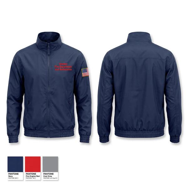 Windbreaker, Atwater Fire Department and Ambulance, EMS/EMT, Teamtime, Team time, sublimation, custom sports apparel, team uniforms, spirit wear, spiritwear, sports uniforms, custom shirts, team store, custom team store, fundraiser sports, apparel fundraiser