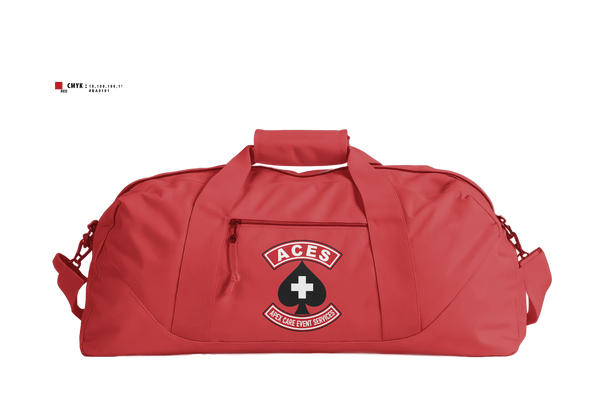 Duffle Bag, ACES, EMS/EMT, Teamtime, Team time, sublimation, custom sports apparel, team uniforms, spirit wear, spiritwear, sports uniforms, custom shirts, team store, custom team store, fundraiser sports, apparel fundraiser