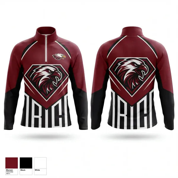 Quarter Zip Jacket, Huntsville Lady Eagles, Softball, Teamtime, Team time, sublimation, custom sports apparel, team uniforms, spirit wear, spiritwear, sports uniforms, custom shirts, team store, custom team store, fundraiser sports, apparel fundraiser