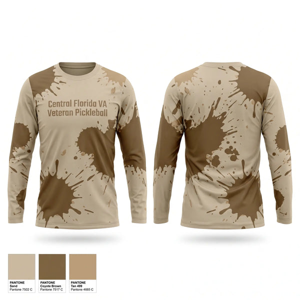 Long Sleeve Performance Shirt, Central Florida VA Veteran Pickleball, , Teamtime, Team time, sublimation, custom sports apparel, team uniforms, spirit wear, spiritwear, sports uniforms, custom shirts, team store, custom team store, fundraiser sports, apparel fundraiser