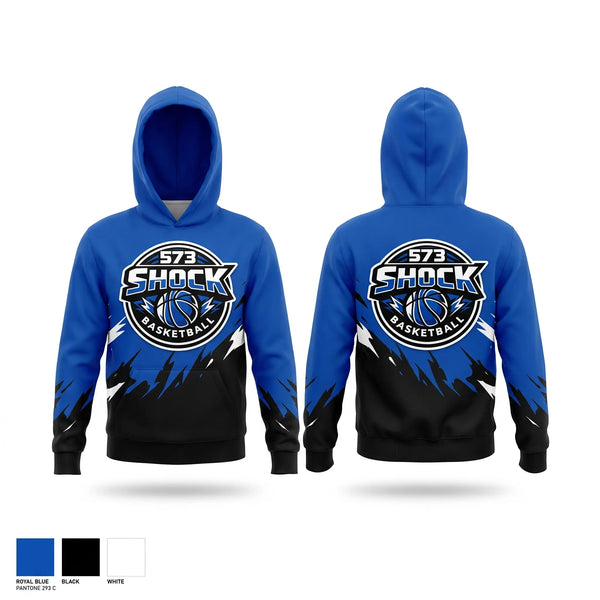 Hoodie, 573 Shock, Men's Basketball, Teamtime, Team time, sublimation, custom sports apparel, team uniforms, spirit wear, spiritwear, sports uniforms, custom shirts, team store, custom team store, fundraiser sports, apparel fundraiser