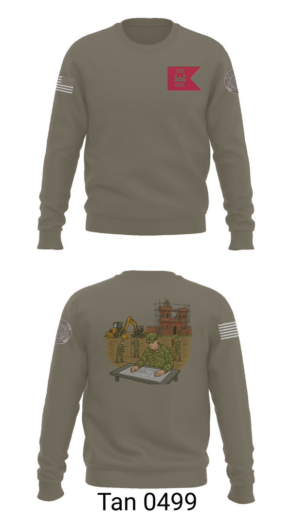 Crew Neck Sweatshirt, 152, Army, Teamtime, Team time, sublimation, custom sports apparel, team uniforms, spirit wear, spiritwear, sports uniforms, custom shirts, team store, custom team store, fundraiser sports, apparel fundraiser