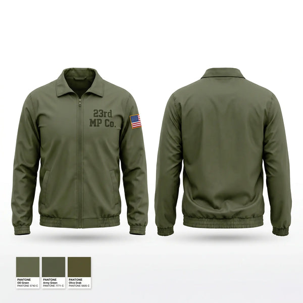 Windbreaker, 23rd MP Co, Army, Teamtime, Team time, sublimation, custom sports apparel, team uniforms, spirit wear, spiritwear, sports uniforms, custom shirts, team store, custom team store, fundraiser sports, apparel fundraiser