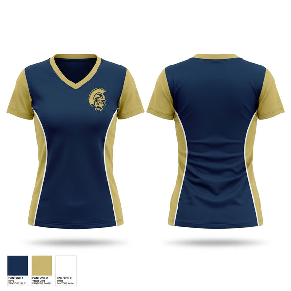 Womens Short Sleeve Vneck Shirt, Brentwood Spartans, Softball, Teamtime, Team time, sublimation, custom sports apparel, team uniforms, spirit wear, spiritwear, sports uniforms, custom shirts, team store, custom team store, fundraiser sports, apparel fundraiser