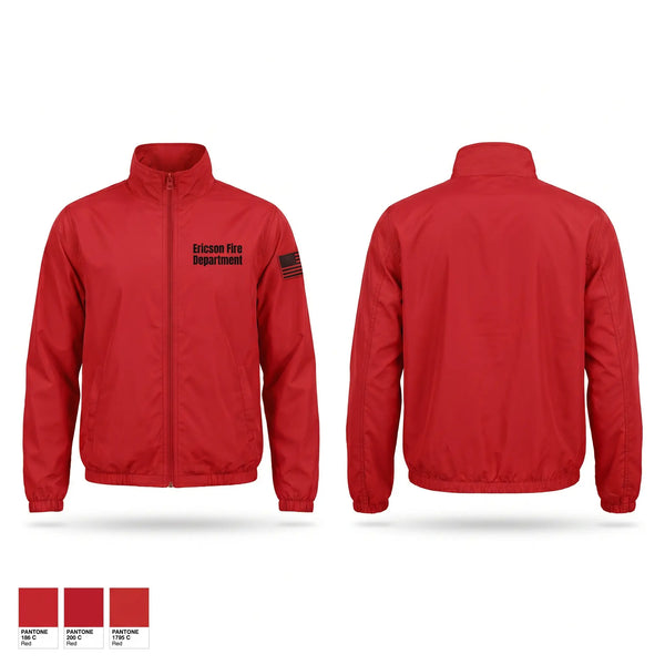Windbreaker, Ericson Fire Department, Fire Department, Teamtime, Team time, sublimation, custom sports apparel, team uniforms, spirit wear, spiritwear, sports uniforms, custom shirts, team store, custom team store, fundraiser sports, apparel fundraiser