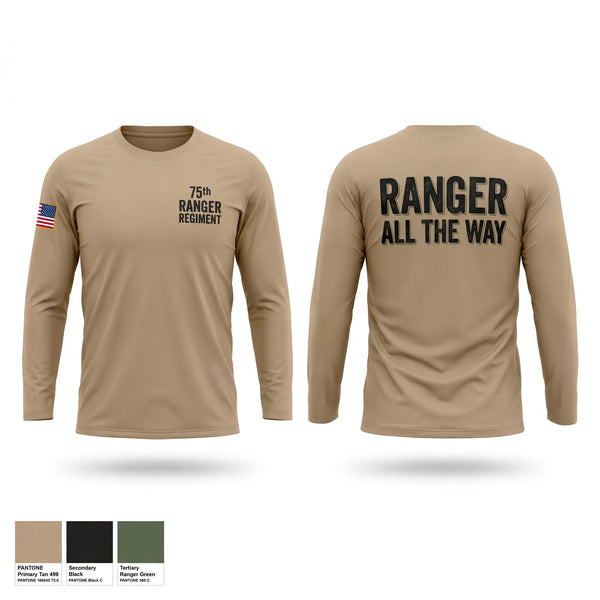 Long Sleeve Performance Shirt, 75th ranger regiment, Army, Teamtime, Team time, sublimation, custom sports apparel, team uniforms, spirit wear, spiritwear, sports uniforms, custom shirts, team store, custom team store, fundraiser sports, apparel fundraiser