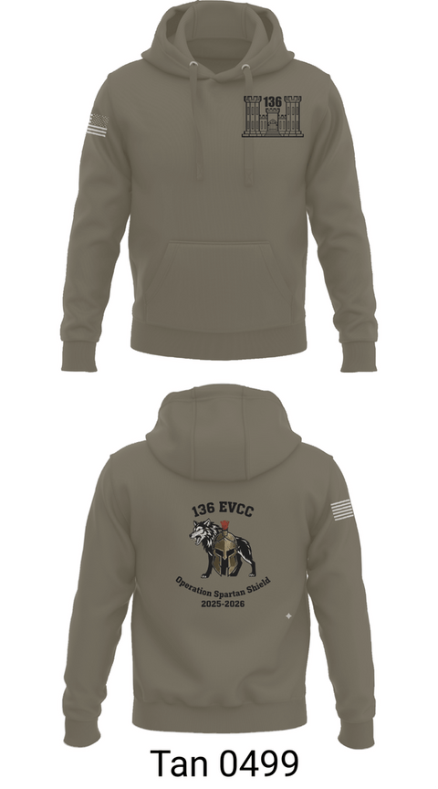 Hoodie, 136 EVCC, Army, Teamtime, Team time, sublimation, custom sports apparel, team uniforms, spirit wear, spiritwear, sports uniforms, custom shirts, team store, custom team store, fundraiser sports, apparel fundraiser