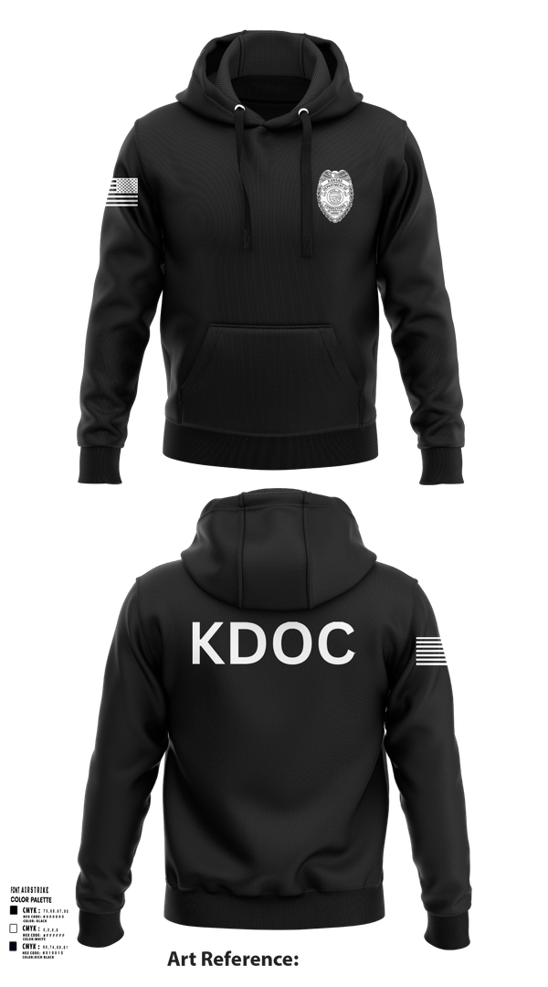 Hoodie, KDOC, Police, Teamtime, Team time, sublimation, custom sports apparel, team uniforms, spirit wear, spiritwear, sports uniforms, custom shirts, team store, custom team store, fundraiser sports, apparel fundraiser