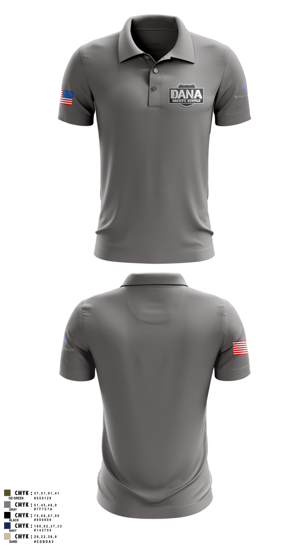 Short Sleeve Performance Polo, Alabama SalesDana Safety Supply, Police, Teamtime, Team time, sublimation, custom sports apparel, team uniforms, spirit wear, spiritwear, sports uniforms, custom shirts, team store, custom team store, fundraiser sports, apparel fundraiser