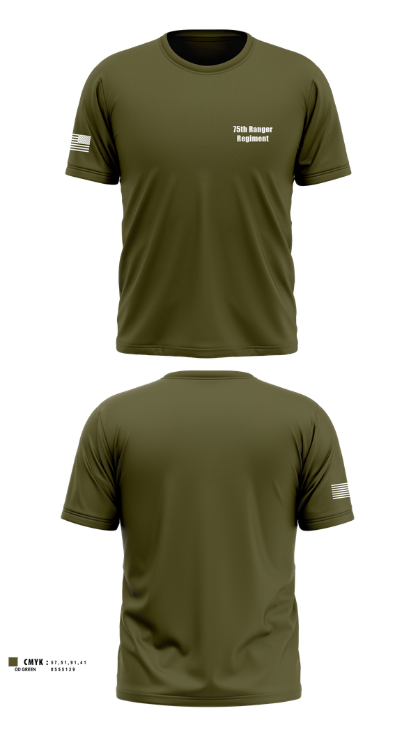 Old School Cotton Feel Shirt, 75th Ranger Regiment, , Teamtime, Team time, sublimation, custom sports apparel, team uniforms, spirit wear, spiritwear, sports uniforms, custom shirts, team store, custom team store, fundraiser sports, apparel fundraiser