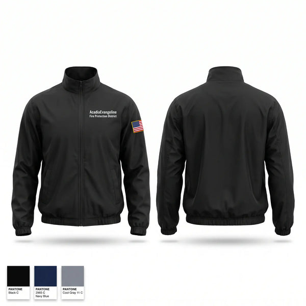 Windbreaker, Acadia-Evangeline Fire Protection District, Fire Department, Teamtime, Team time, sublimation, custom sports apparel, team uniforms, spirit wear, spiritwear, sports uniforms, custom shirts, team store, custom team store, fundraiser sports, apparel fundraiser