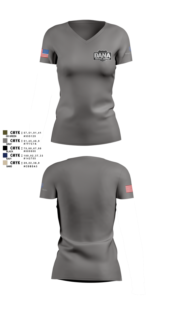 Womens Short Sleeve Vneck Shirt, Alabama SalesDana Safety Supply, Police, Teamtime, Team time, sublimation, custom sports apparel, team uniforms, spirit wear, spiritwear, sports uniforms, custom shirts, team store, custom team store, fundraiser sports, apparel fundraiser