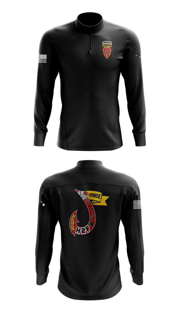 Quarter Zip Jacket, H2F, 2nd Mobile Brigade, 25th Infantry Division, Army, Teamtime, Team time, sublimation, custom sports apparel, team uniforms, spirit wear, spiritwear, sports uniforms, custom shirts, team store, custom team store, fundraiser sports, apparel fundraiser