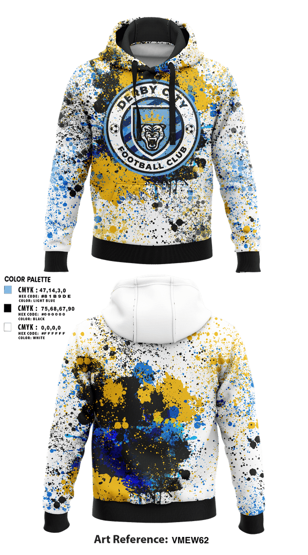 Hoodie, Derby City FC, Men's Soccer, Teamtime, Team time, sublimation, custom sports apparel, team uniforms, spirit wear, spiritwear, sports uniforms, custom shirts, team store, custom team store, fundraiser sports, apparel fundraiser