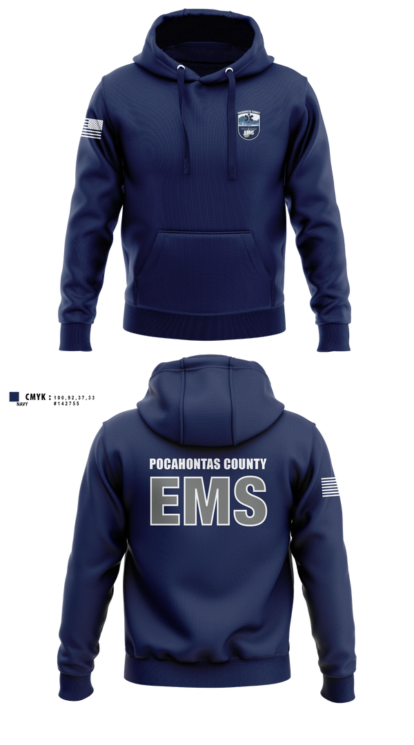 Hoodie, Pocahontas County EMS, EMS/EMT, Teamtime, Team time, sublimation, custom sports apparel, team uniforms, spirit wear, spiritwear, sports uniforms, custom shirts, team store, custom team store, fundraiser sports, apparel fundraiser