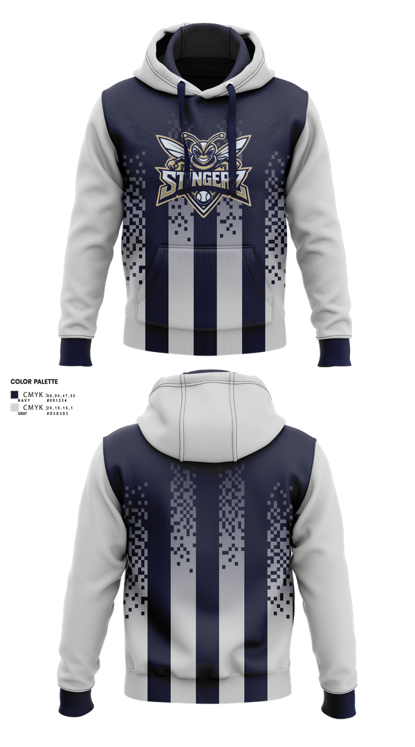 Hoodie, STINGERZ, Baseball, Teamtime, Team time, sublimation, custom sports apparel, team uniforms, spirit wear, spiritwear, sports uniforms, custom shirts, team store, custom team store, fundraiser sports, apparel fundraiser