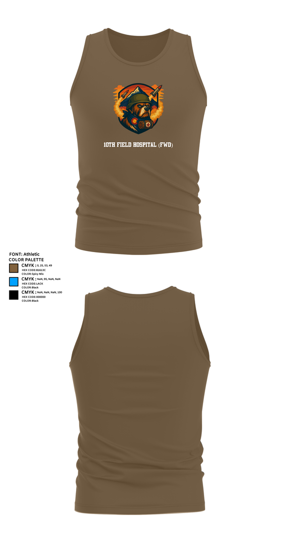 Tank Top, 10th Field Hospital (FWD), , Teamtime, Team time, sublimation, custom sports apparel, team uniforms, spirit wear, spiritwear, sports uniforms, custom shirts, team store, custom team store, fundraiser sports, apparel fundraiser