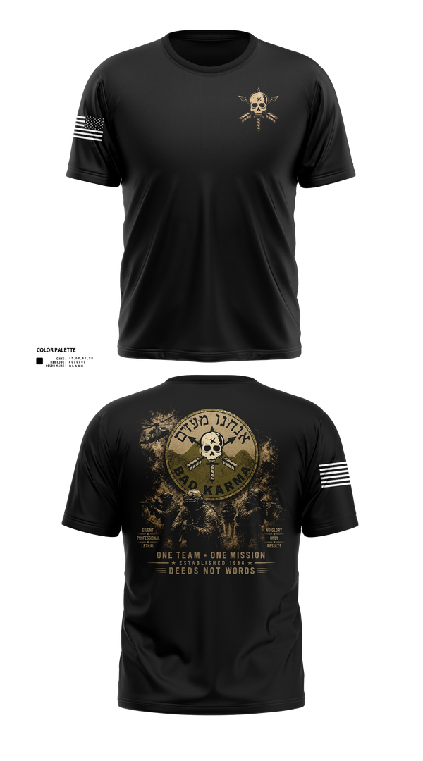 Short Sleeve Performance Shirt, Bad Karma, Army, Teamtime, Team time, sublimation, custom sports apparel, team uniforms, spirit wear, spiritwear, sports uniforms, custom shirts, team store, custom team store, fundraiser sports, apparel fundraiser