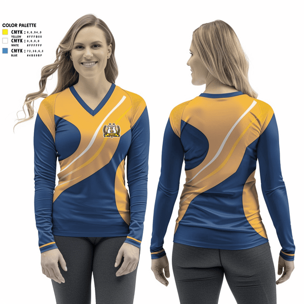 Women's Long Sleeve Vneck Shirt, SAN LÁZARO, Men's Soccer, Teamtime, Team time, sublimation, custom sports apparel, team uniforms, spirit wear, spiritwear, sports uniforms, custom shirts, team store, custom team store, fundraiser sports, apparel fundraiser