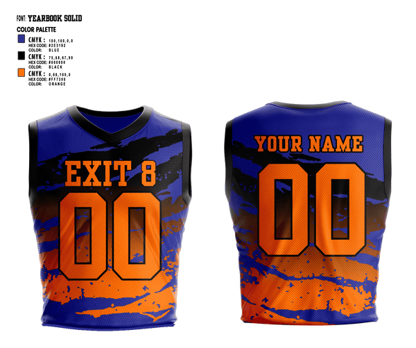 Mens Basketball Jersey, Exit 8, Men's Basketball, Teamtime, Team time, sublimation, custom sports apparel, team uniforms, spirit wear, spiritwear, sports uniforms, custom shirts, team store, custom team store, fundraiser sports, apparel fundraiser