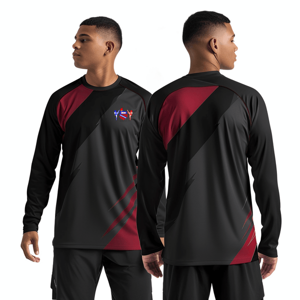 Long Sleeve Performance Shirt, U.S Taekwondo Academy, Men's Soccer, Teamtime, Team time, sublimation, custom sports apparel, team uniforms, spirit wear, spiritwear, sports uniforms, custom shirts, team store, custom team store, fundraiser sports, apparel fundraiser