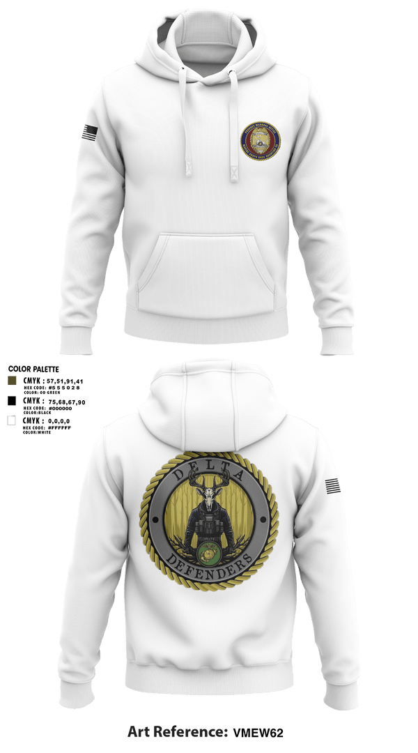Hoodie, PMO Delta, Marines, Teamtime, Team time, sublimation, custom sports apparel, team uniforms, spirit wear, spiritwear, sports uniforms, custom shirts, team store, custom team store, fundraiser sports, apparel fundraiser