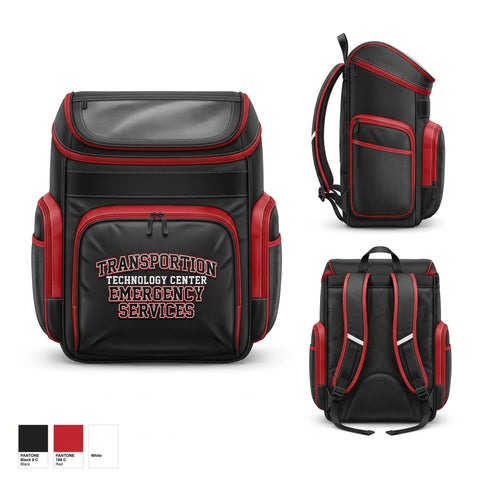 Gear Bag, Transportion Technology Center Emergency Services, Fire Department, Teamtime, Team time, sublimation, custom sports apparel, team uniforms, spirit wear, spiritwear, sports uniforms, custom shirts, team store, custom team store, fundraiser sports, apparel fundraiser